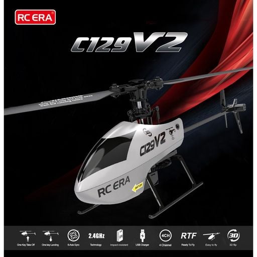 C129 V2 4ch Flybarless RC Helicopter (RTF) Flysmart Digi
