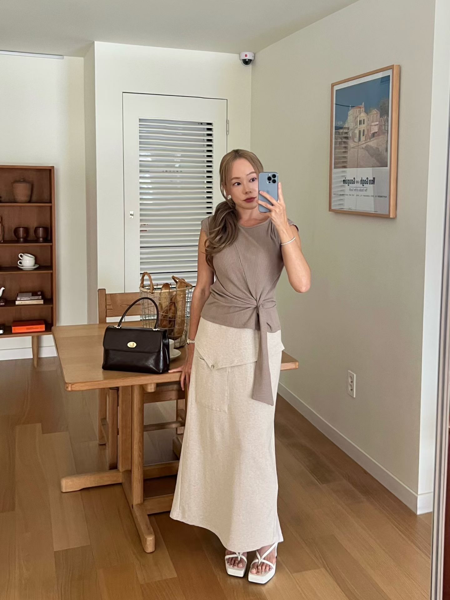 B18 側綁直紋背心