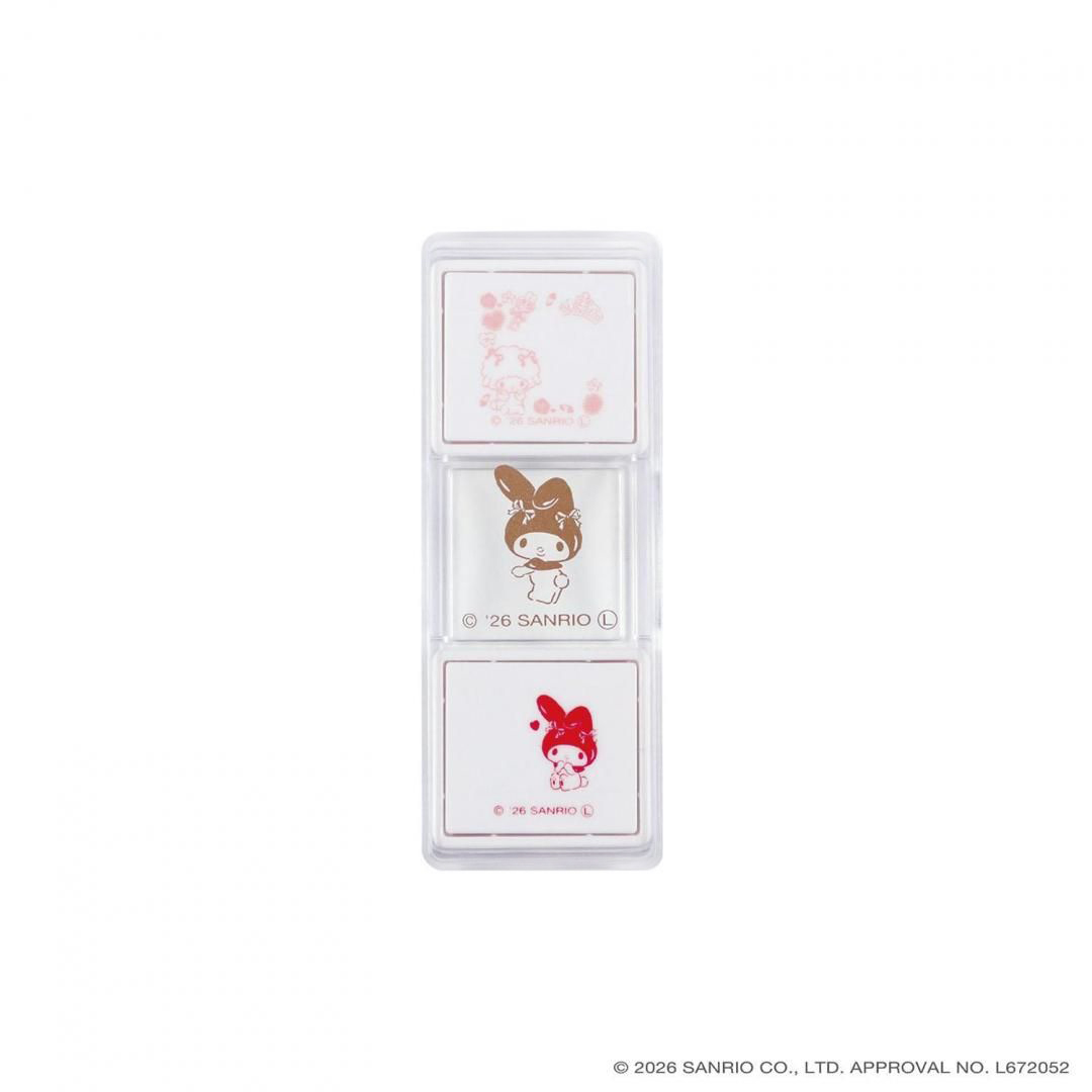 現貨｜Sanrio My Melody Kutsuwa 日版 Hancoco slide 可堆疊 雙色雙圖案 印章 (SA013E)
