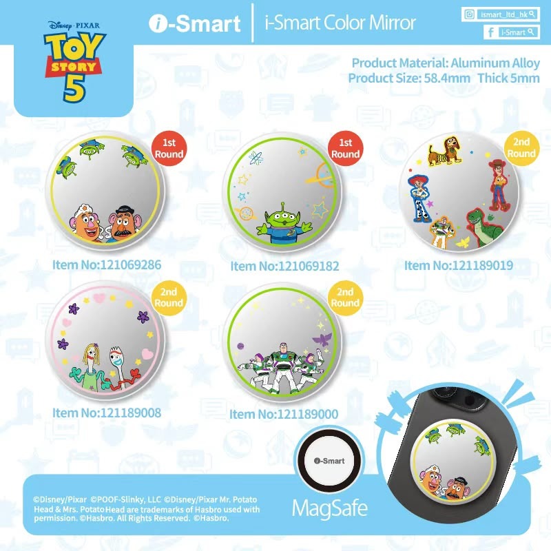 i-Smart x ToyStory 5 磁吸 Color Mirror 