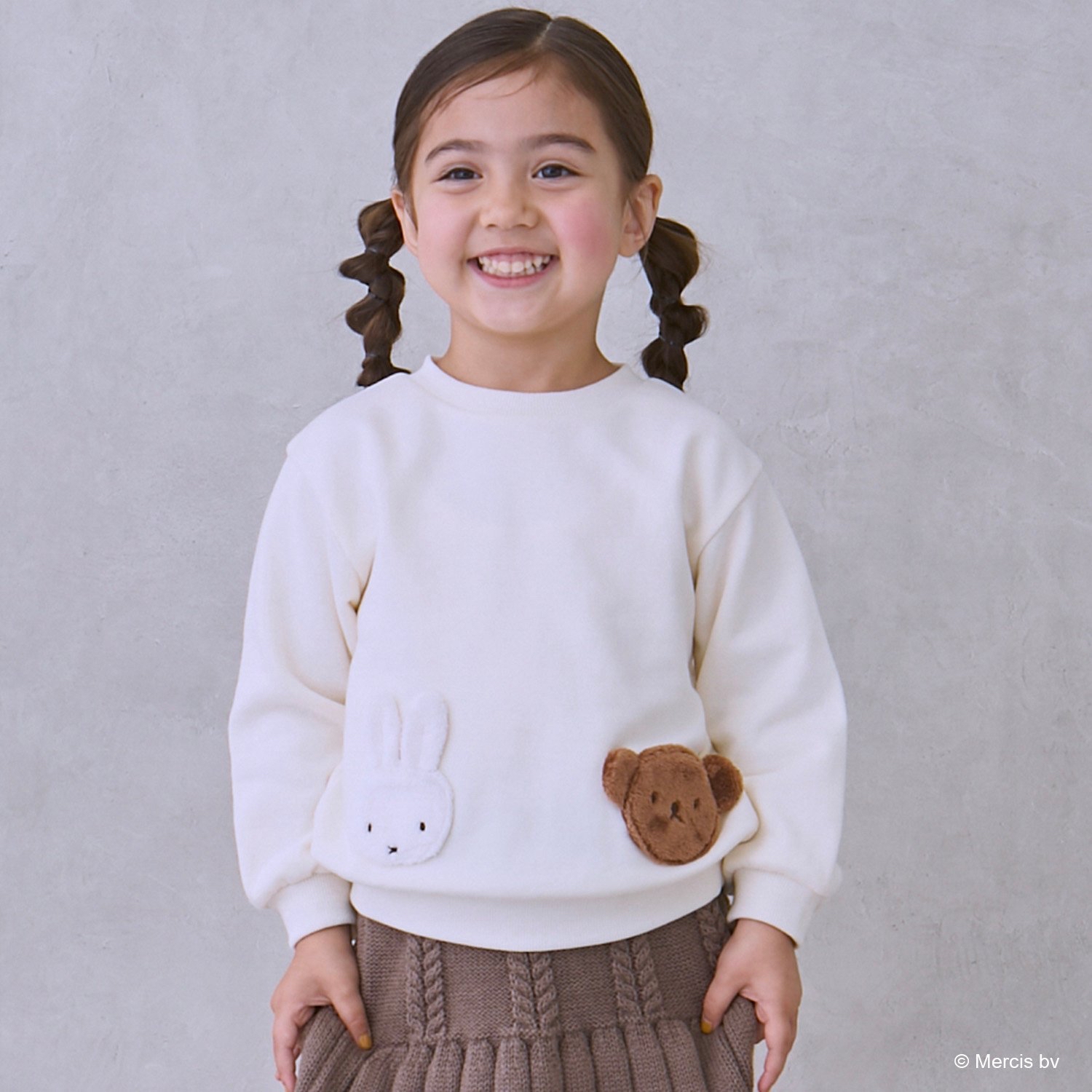 🇯🇵預訂 日本直送🇯🇵Petit Main x Miffy四色人物毛毛貼花衛衣