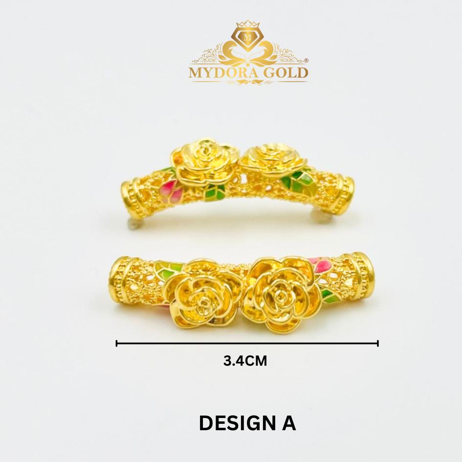 MYDORA Tube Bamboo Kerawang Enamel 3D (5G) l EMAS 916/22K