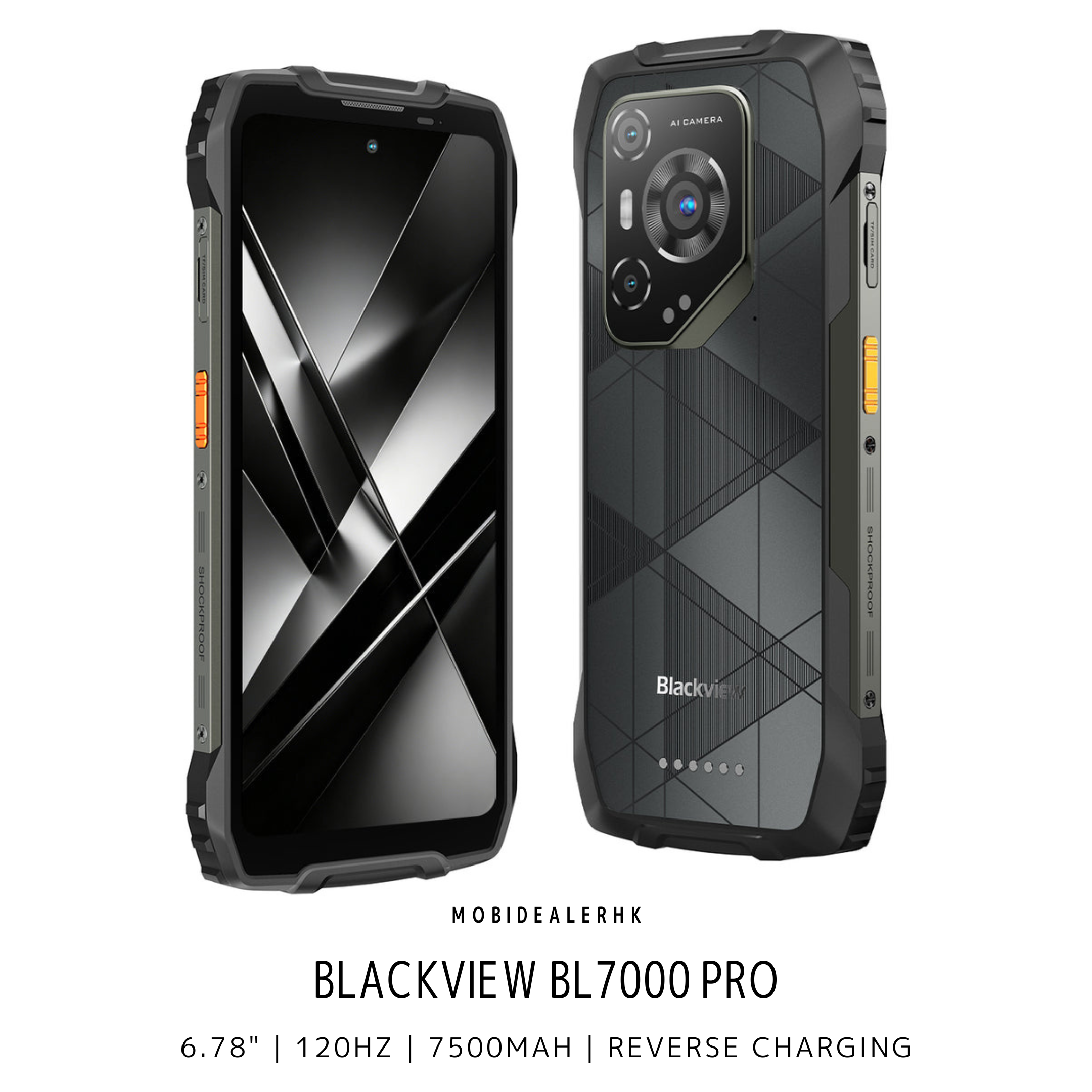 Blackview BL7000 Pro | 5G | 三防手機 | 6.78" | 120Hz | 7500mAh | 反向充電 | 夜視鏡