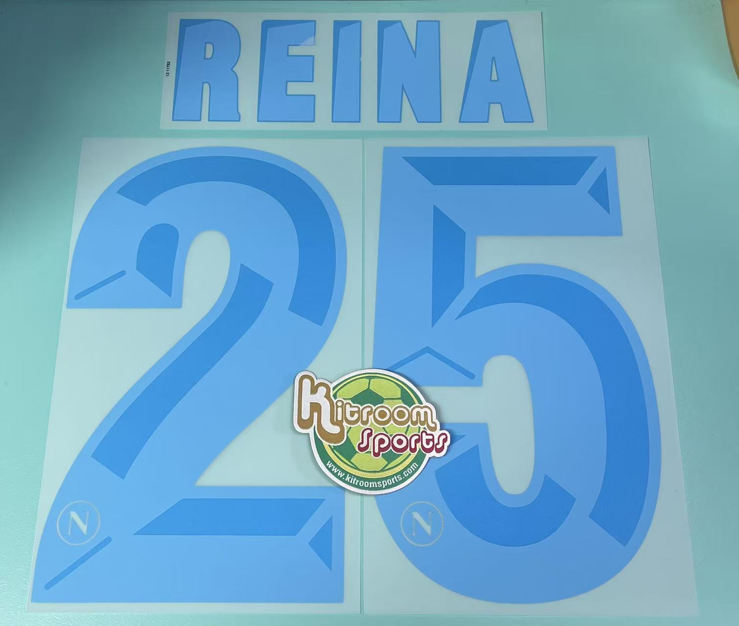 2013-14 Napoli GK Nameset #25 REINA