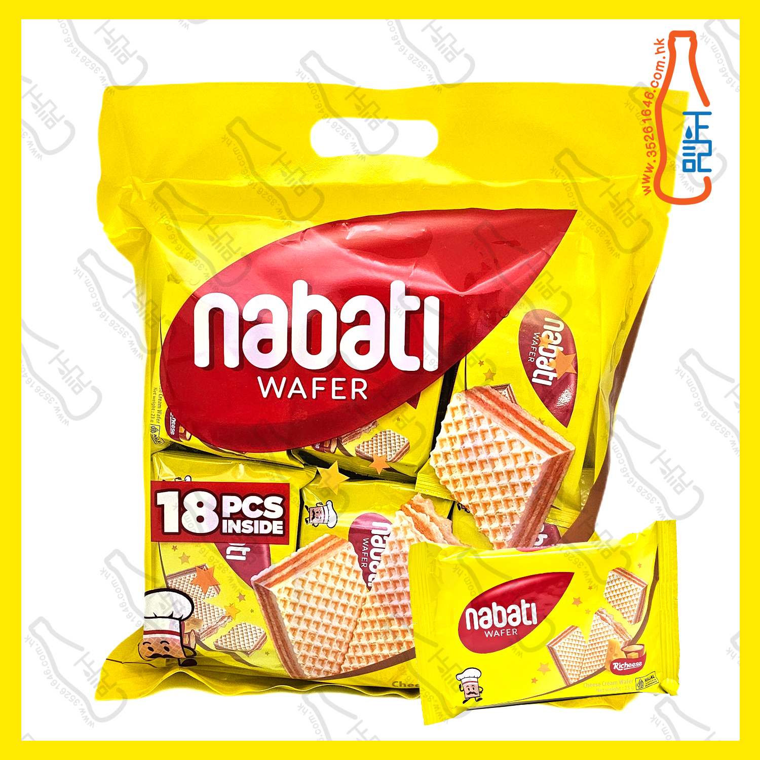 ==GFI5884 NABATI 芝士威化餅乾 18小包 /袋