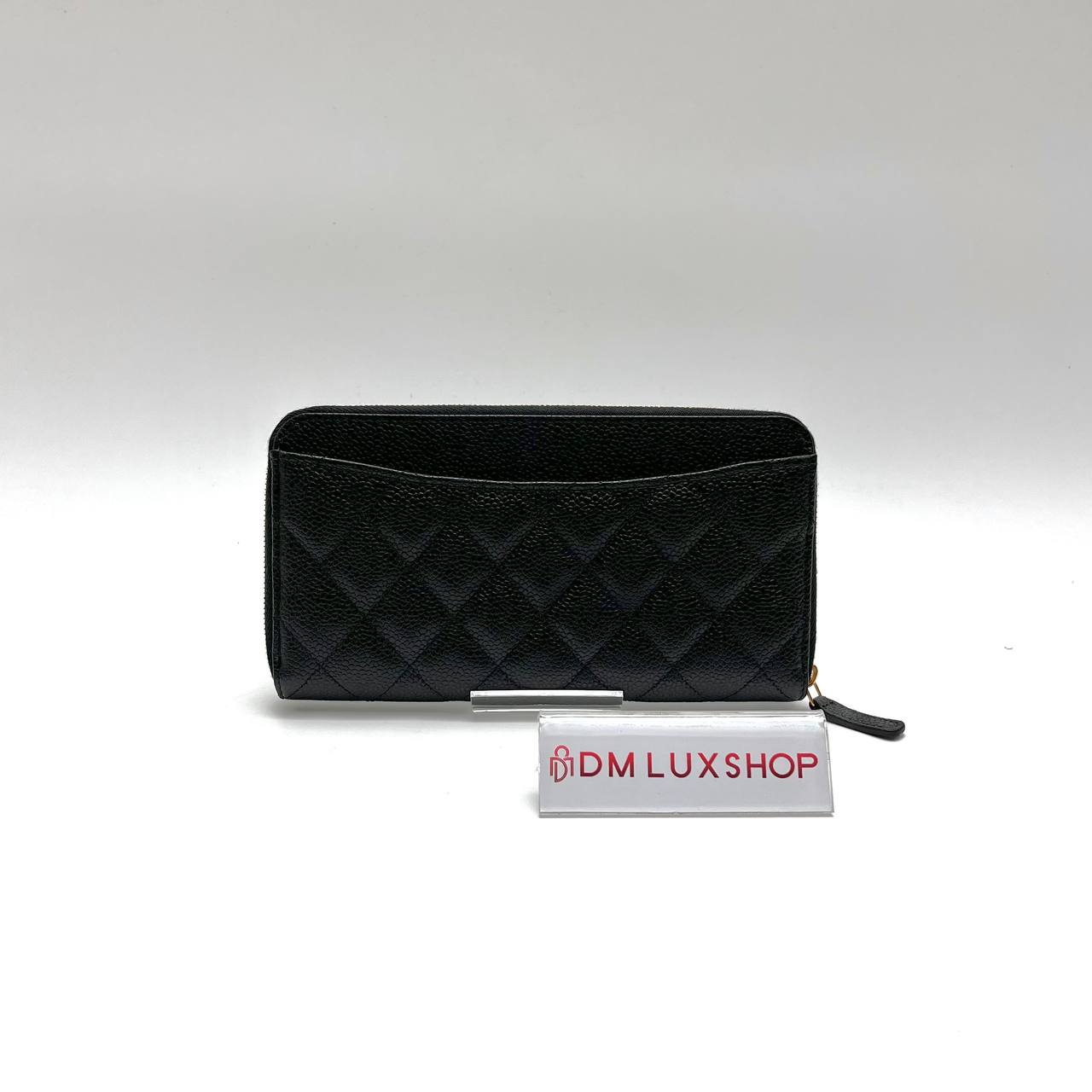 Chanel Black Caviar Zip Long Wallet GHW (Serial 31, Y: 2021)