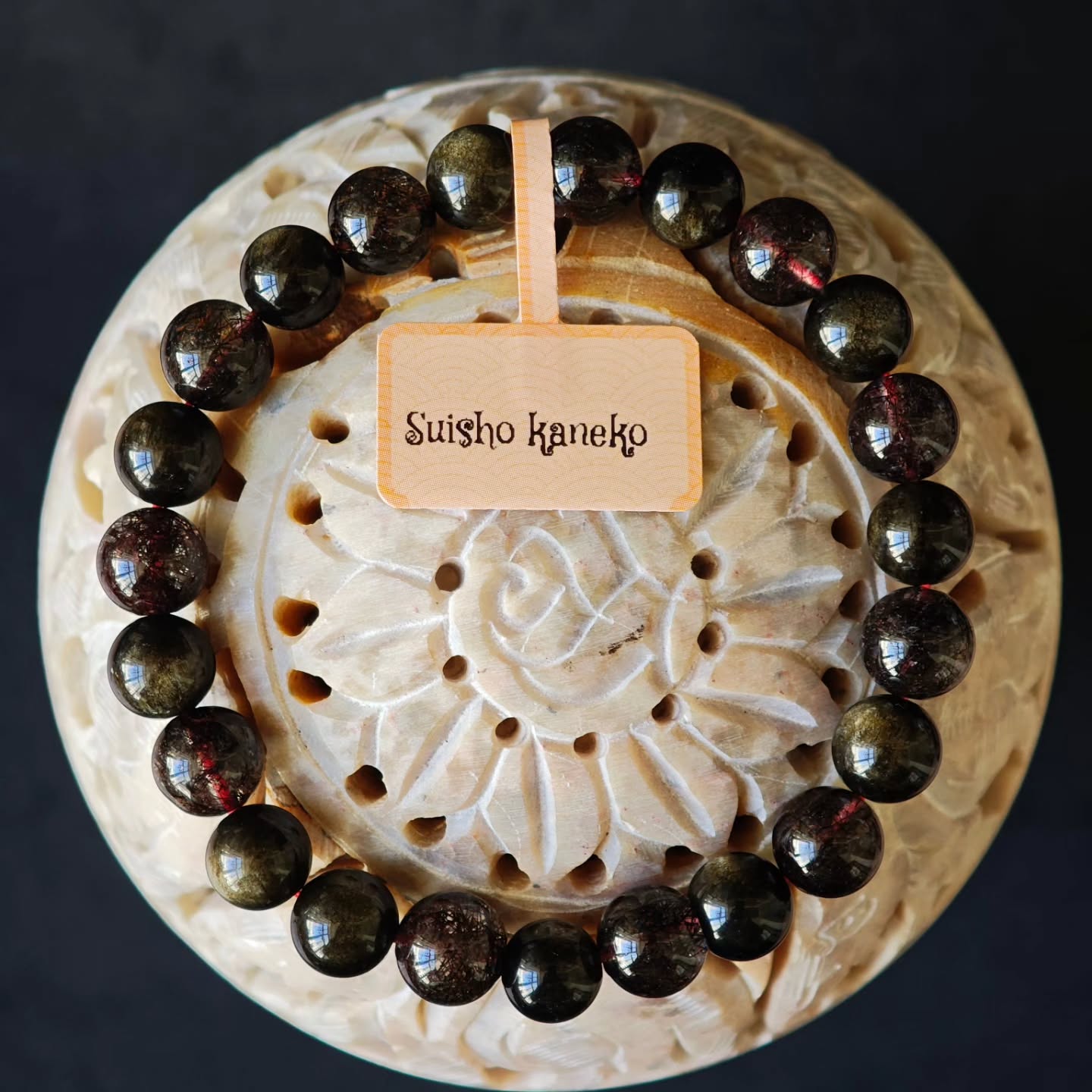 ✨新品DIY水晶手串✨🟡金曜石&⚫滿礦黑髮晶🖤✨