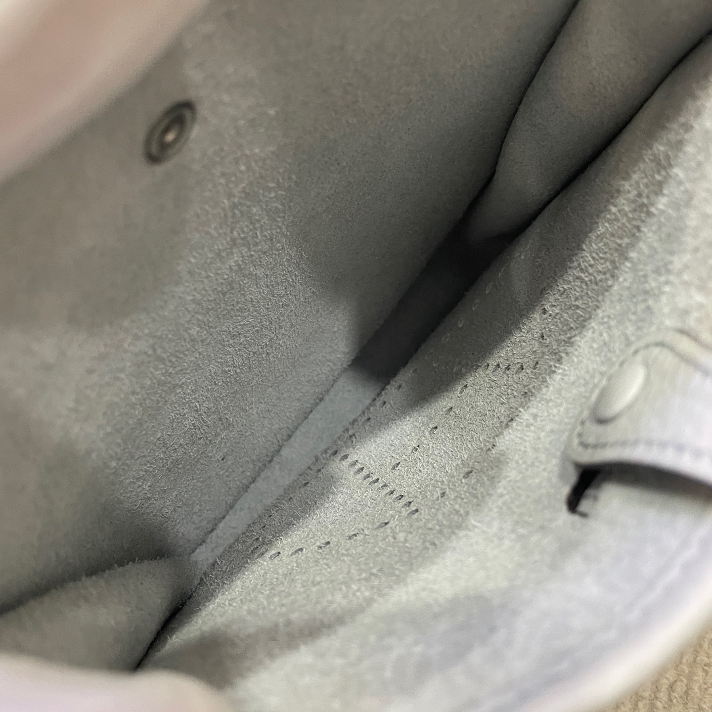 【預訂貨品】Hermes淺藍色銀扣mini Evelyne