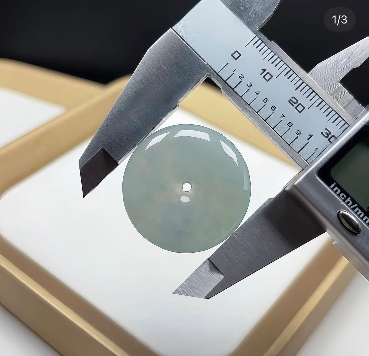 晴水綠茄紫翡翠平安扣