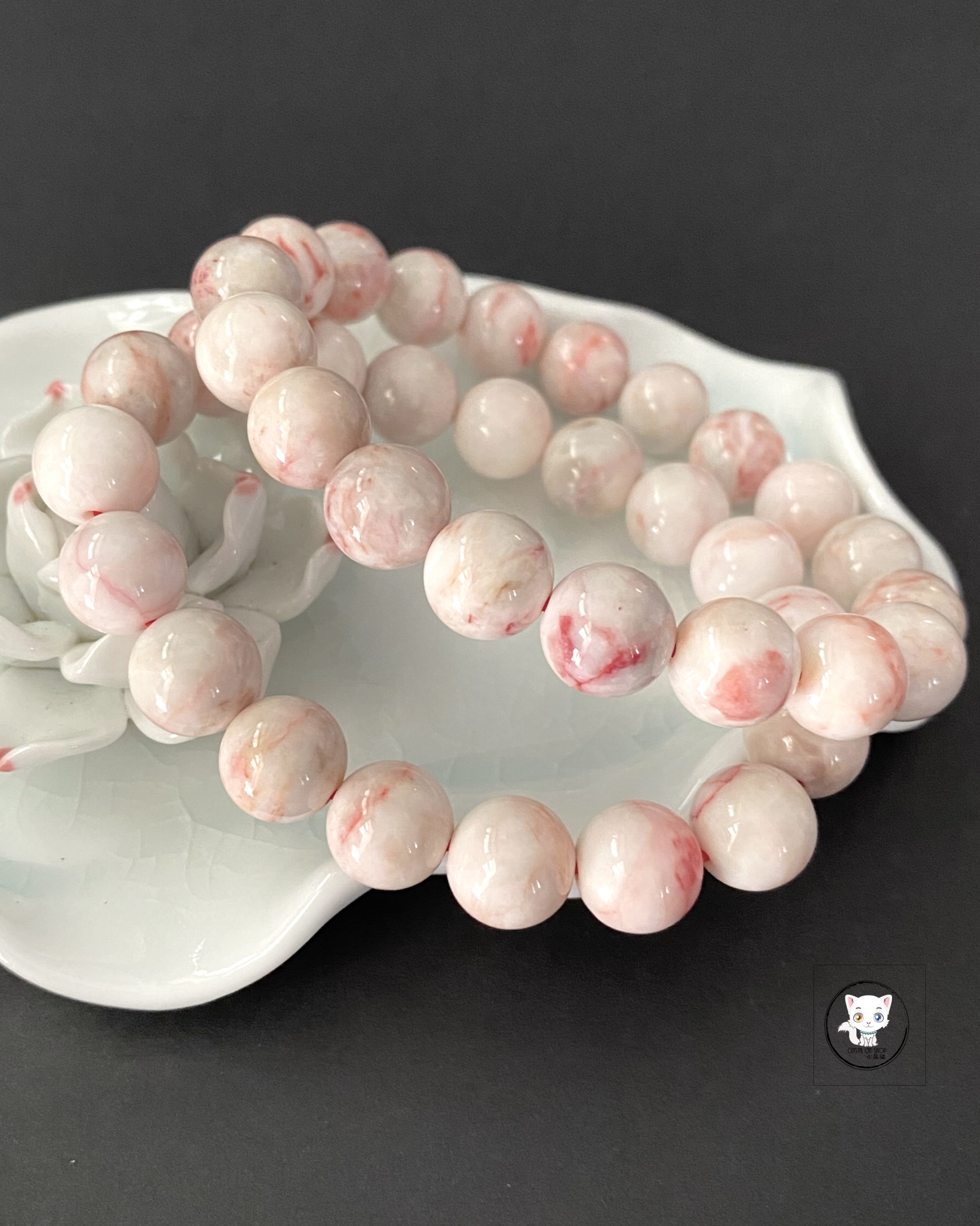 原礦天然硃砂手鏈 10.5mm