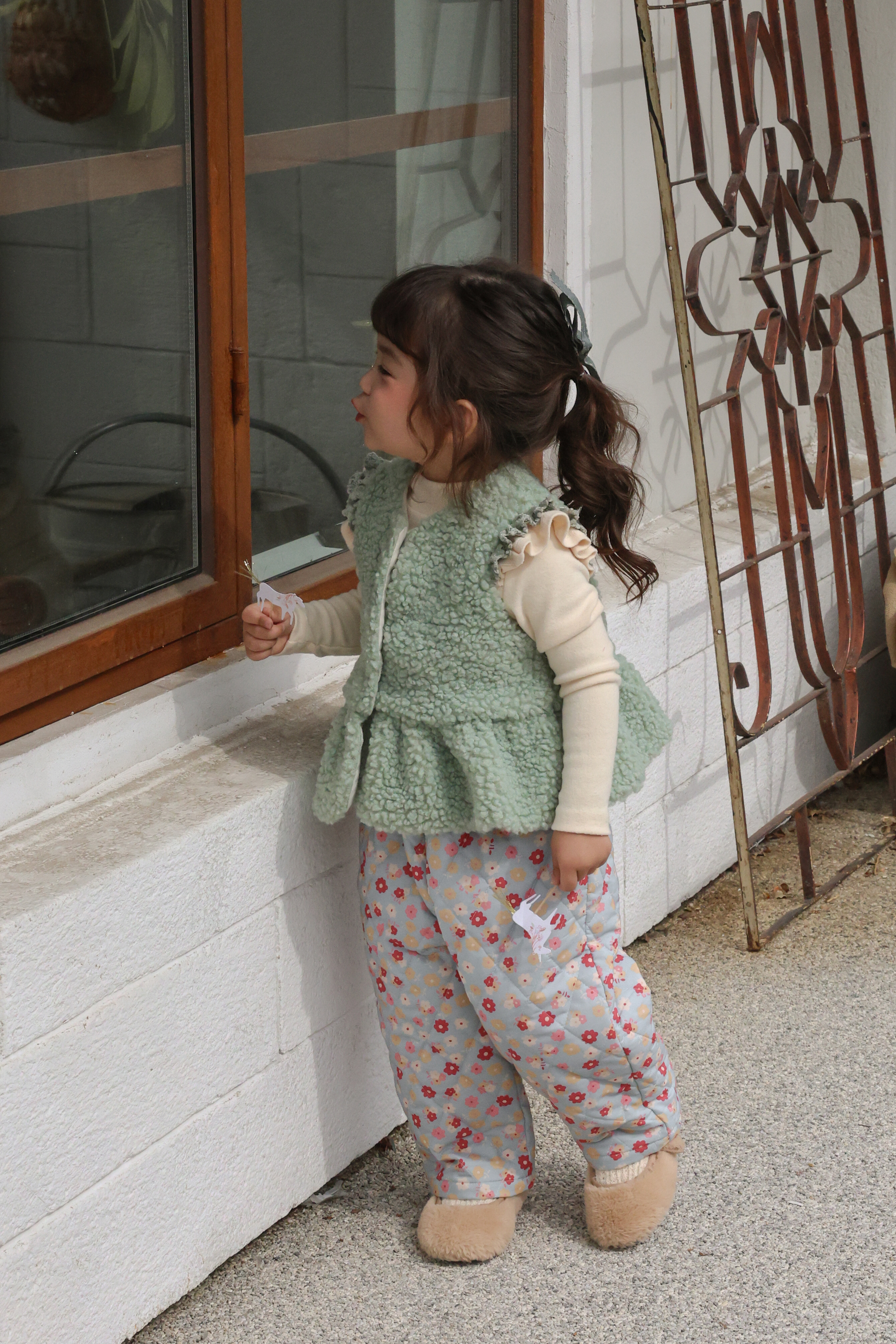 FLO | Pposong fur vest Green
