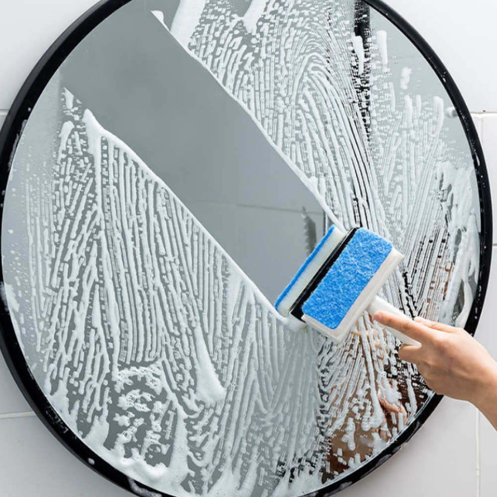 衛生間清潔刮刷 墻面清潔刷 窗戶玻璃清潔刷 刮鏡子 瓷磚刮刷 清潔工具 [平行進口] HK2696