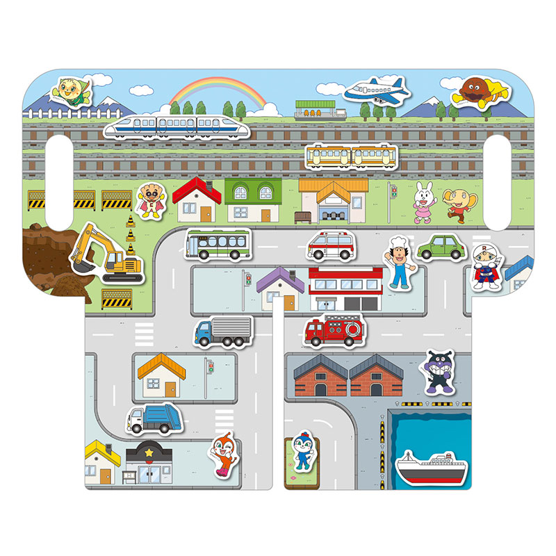 🇯🇵預訂 日本直送🇯🇵超人氣麵包超人可重覆黏貼果凍貼紙書-交通