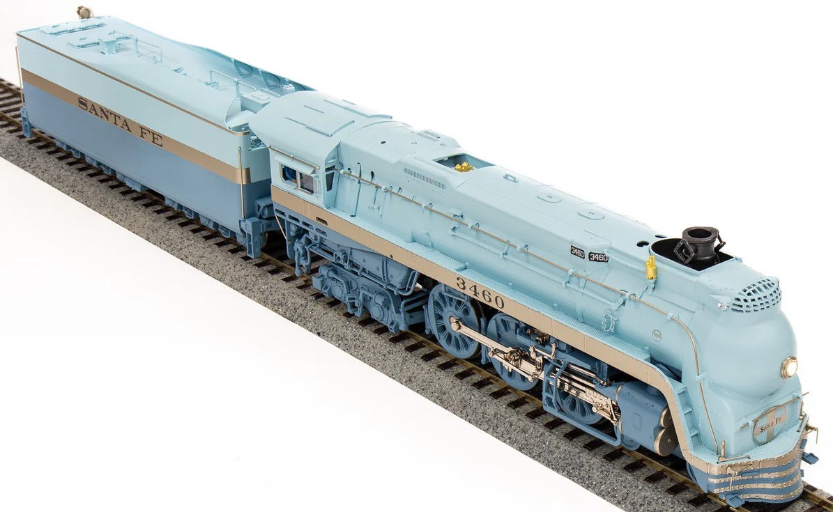 BROADWAY LIMITED HO ATSF Blue Goose DCC Sound and Smoke