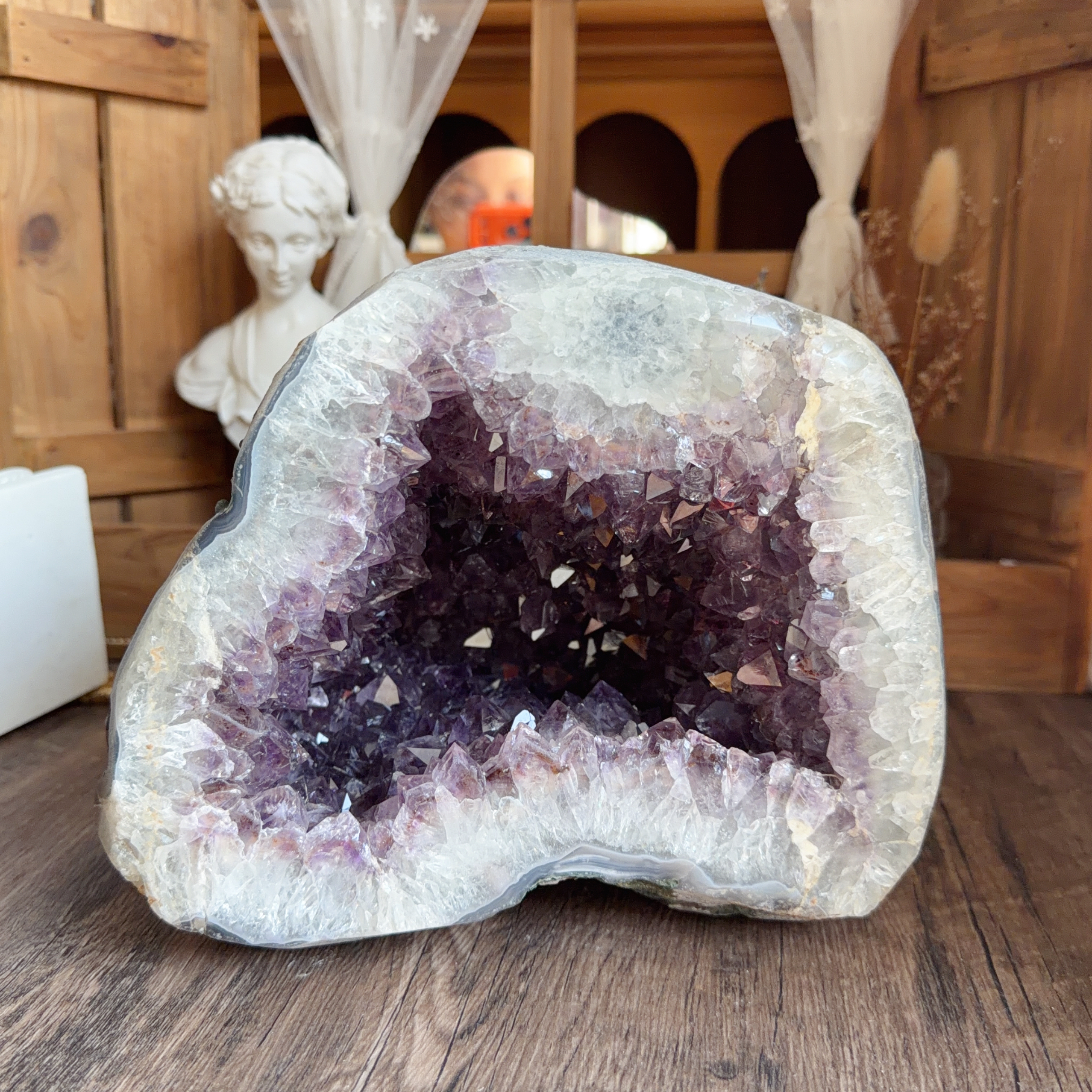 原皮紫晶洞（包底座）