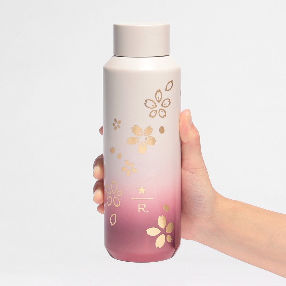 《日本🇯🇵 STARBUCKS RESERVE® Roastery Tokyo 2026 Sakura🌸櫻花系列》粉色漸變不鏽鋼保溫杯 473ml