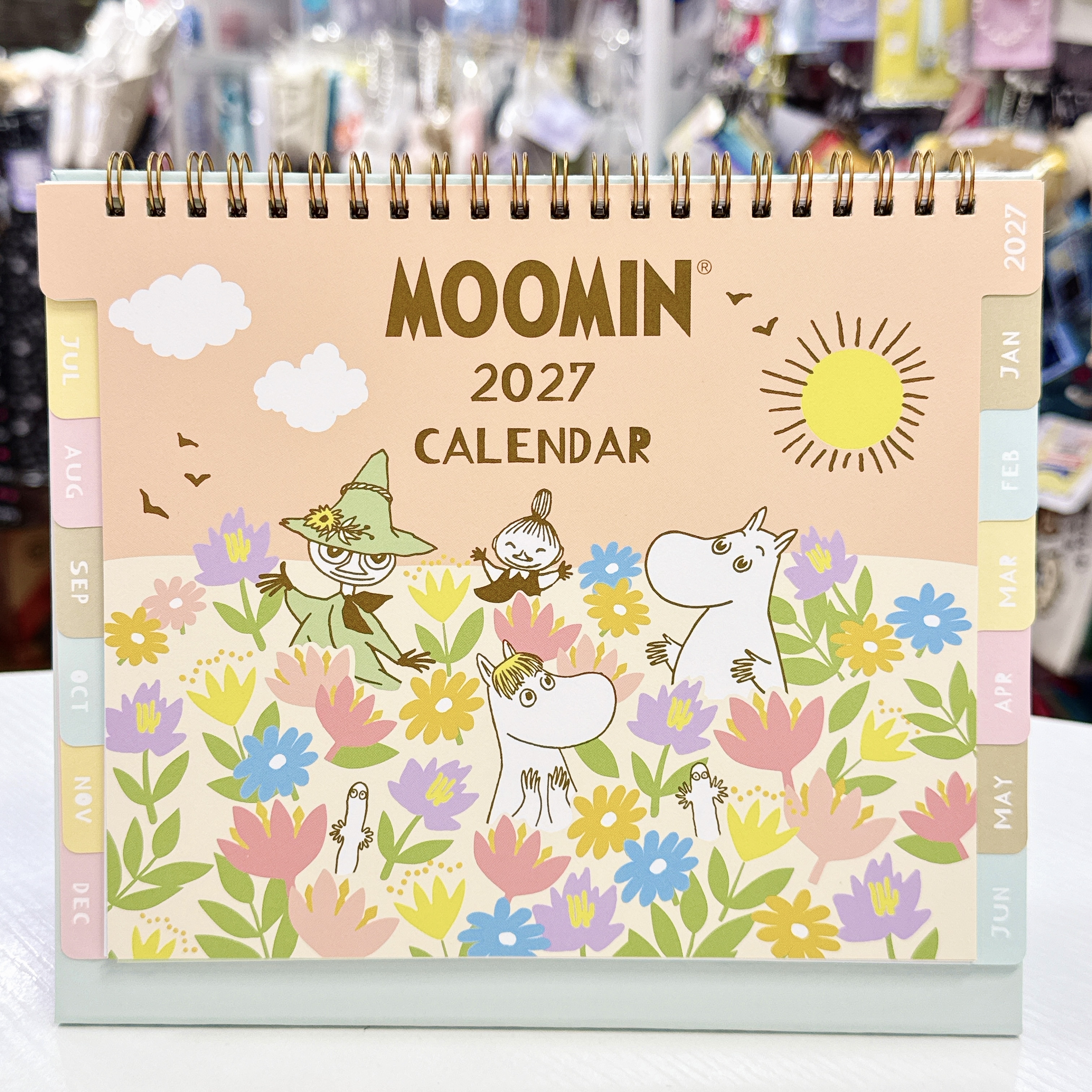 姆明Moomin呀美香港版2027年座枱月曆 香港假期 農曆對照 21×22 cm