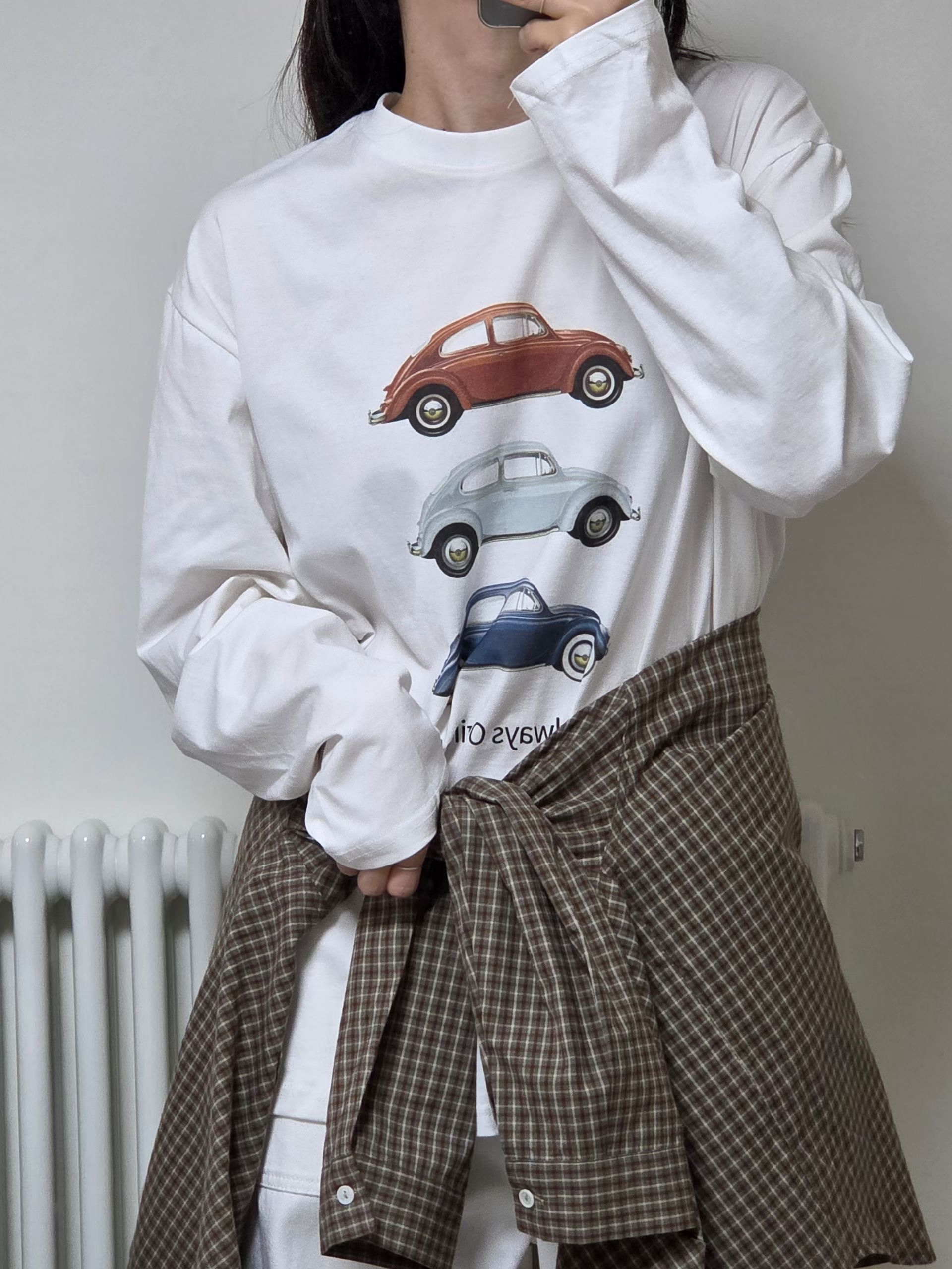 GA OY 古董車仔長tee