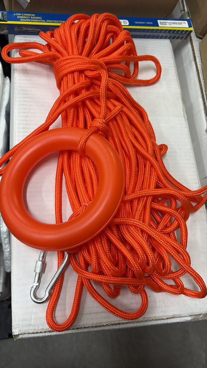 Marine Safety Rescue Line 30meters Length with Hand Buoy and Snap Hook