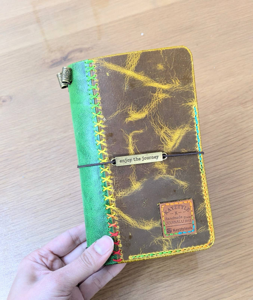 The Traveler’s Duo-Tone Hand-stitched Journal 