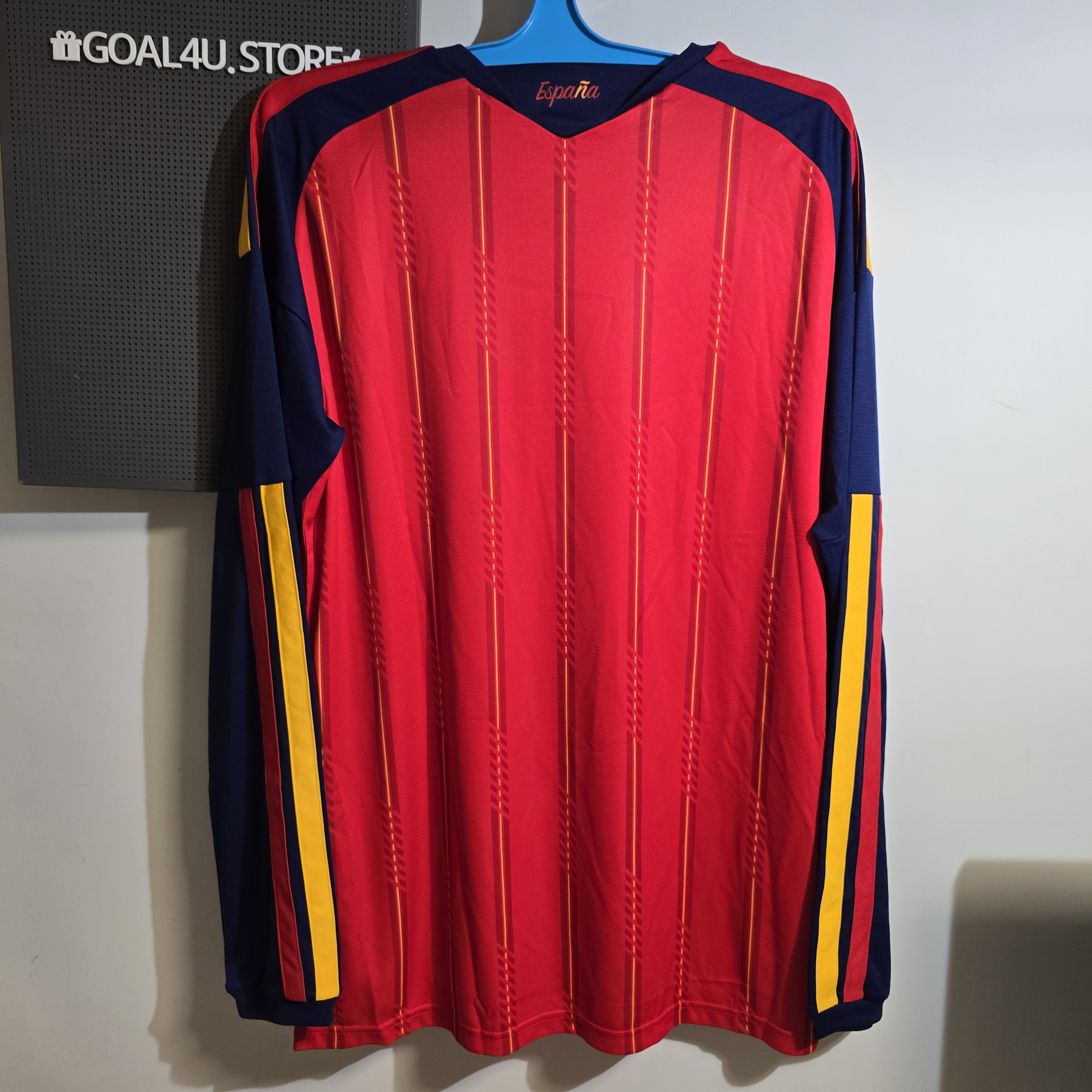 Adidas Spain 西班牙 2025-26 主場長袖球迷版球衣 (可加印字章) JZ5786