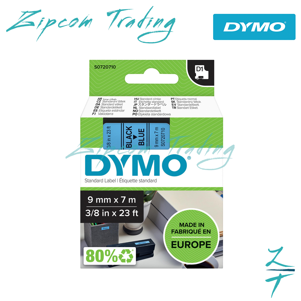 Dymo D1 Label Cassettes ( 6mm , 9mm ,12mm & 19mm)
