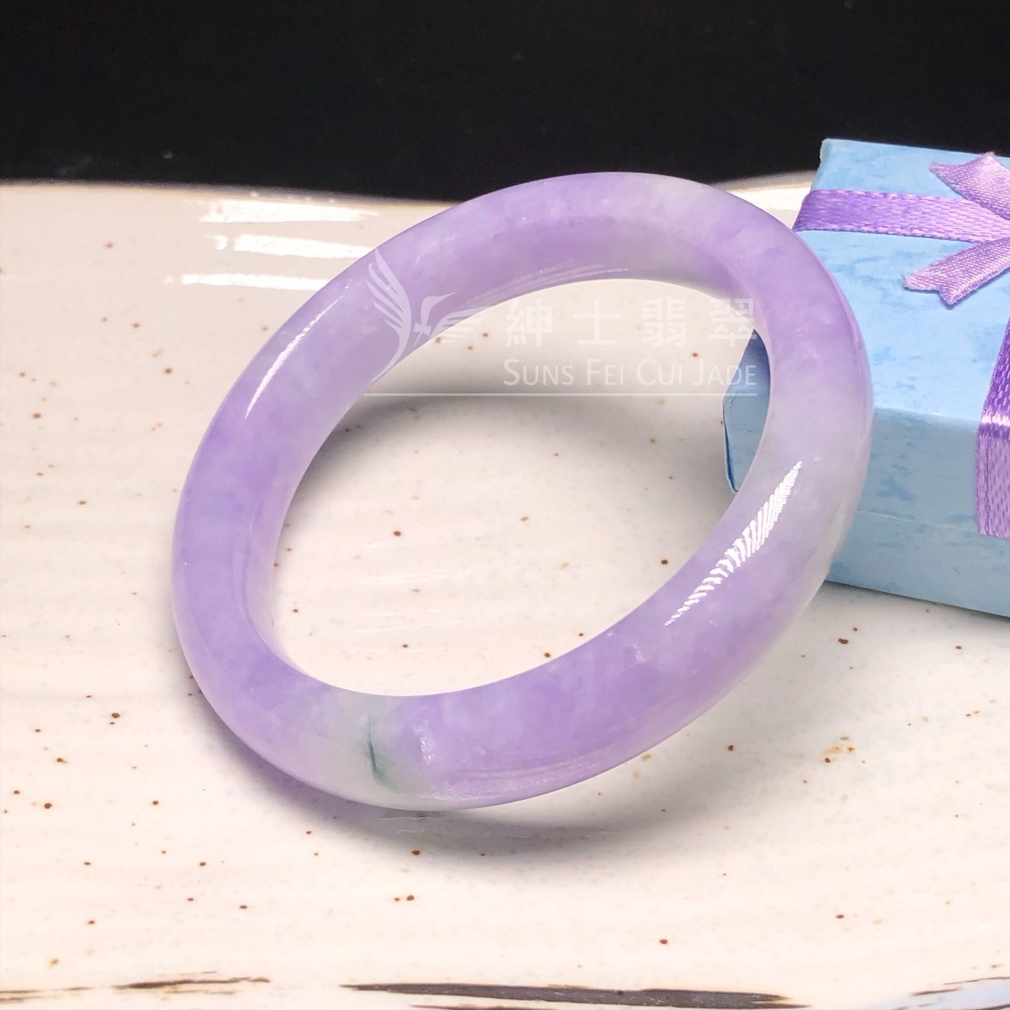 木那藍紫飄花福鐲54.5mm C06160