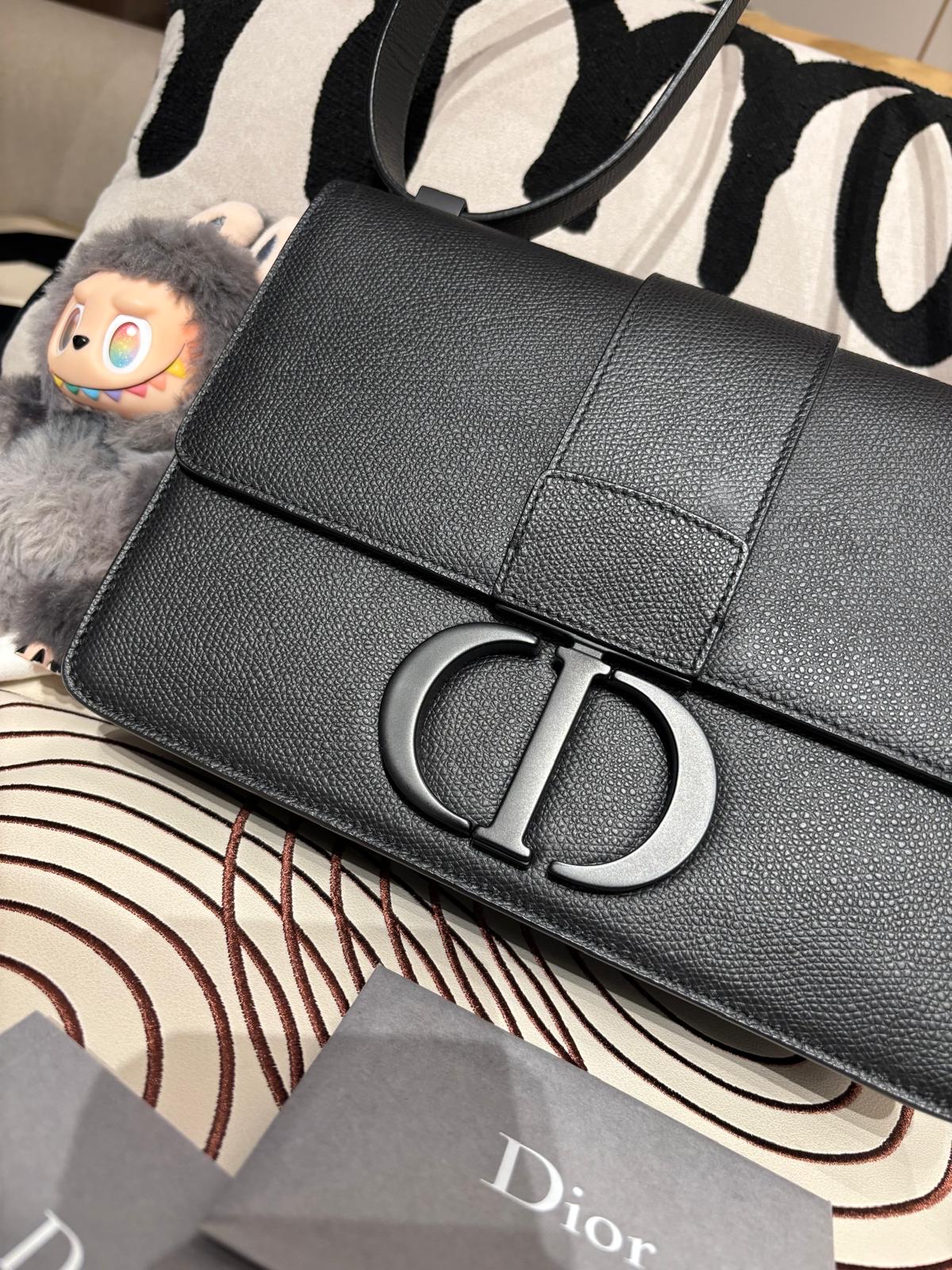 未使用品 Dior 30 Montaigne so black 粒面牛皮 100%Authentic ,未使用品  ✅ certificate ✅塵袋✅BOX