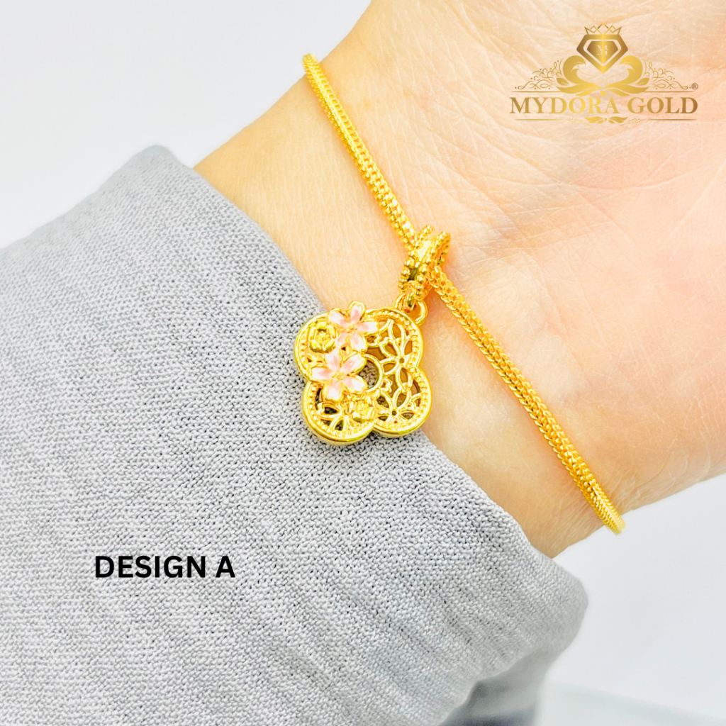 MYDORA Charm Bead Clover Lattice Bloom (5G) l EMAS 916/22K