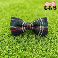 慈承結 - 英倫風綠色格仔款煲呔(兒童版)