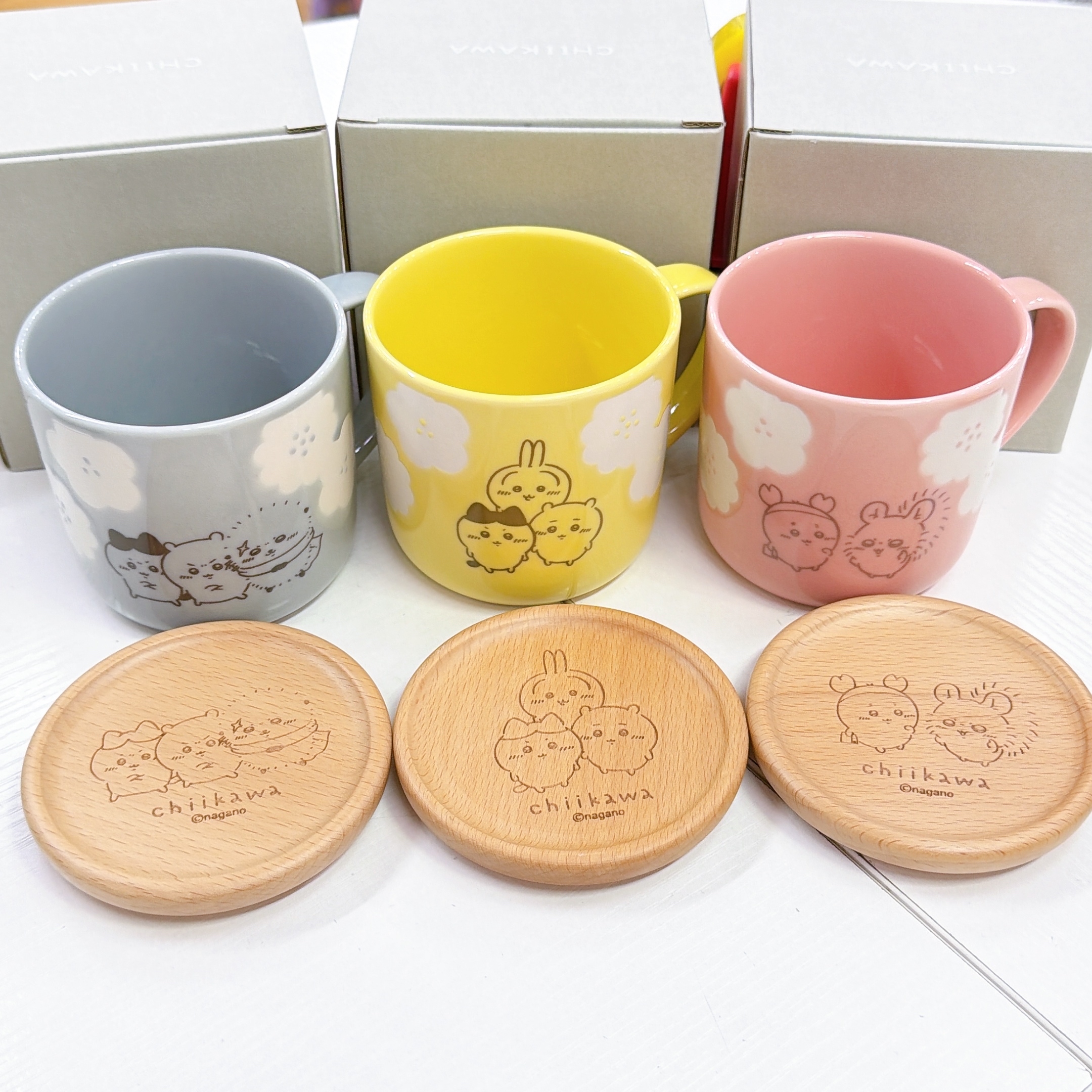 日本直送chiikawa 新款杯墊連陶瓷杯