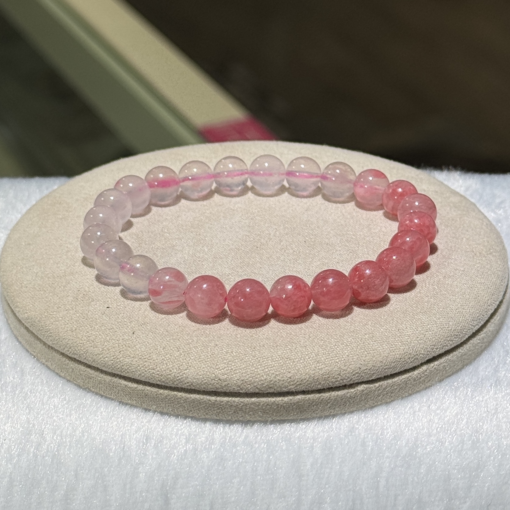 薔薇輝石手串 7.5 mm+/-