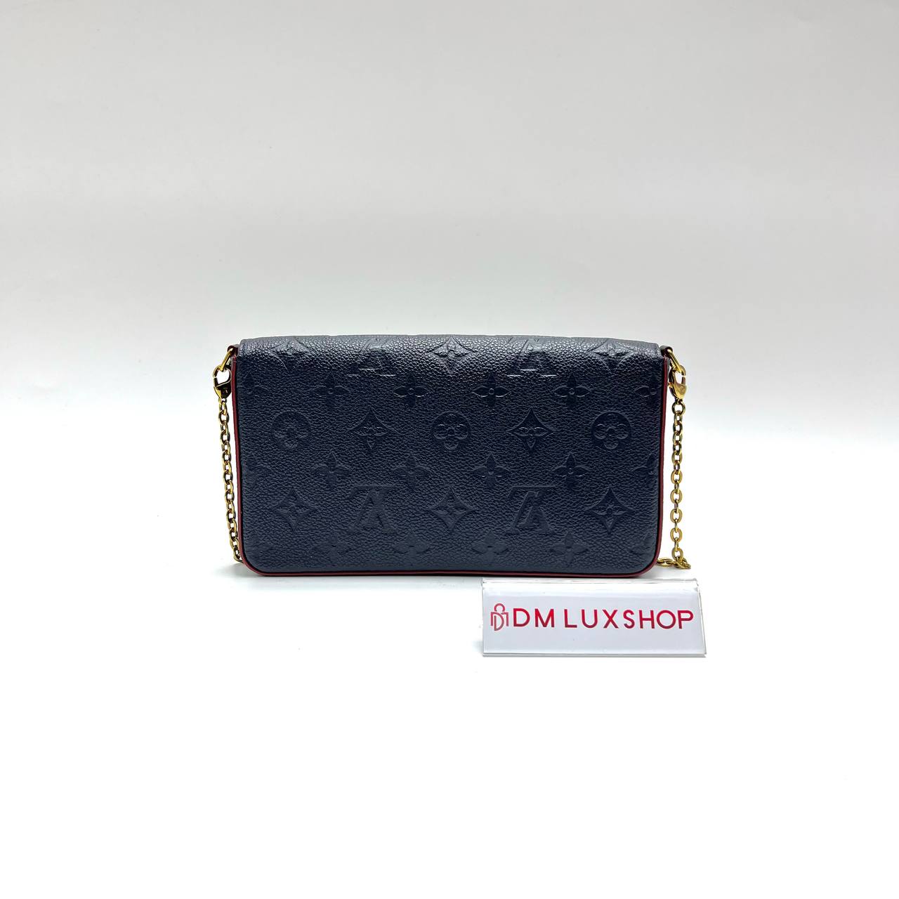 LV Navy Blue Empreinte Leather Felicie