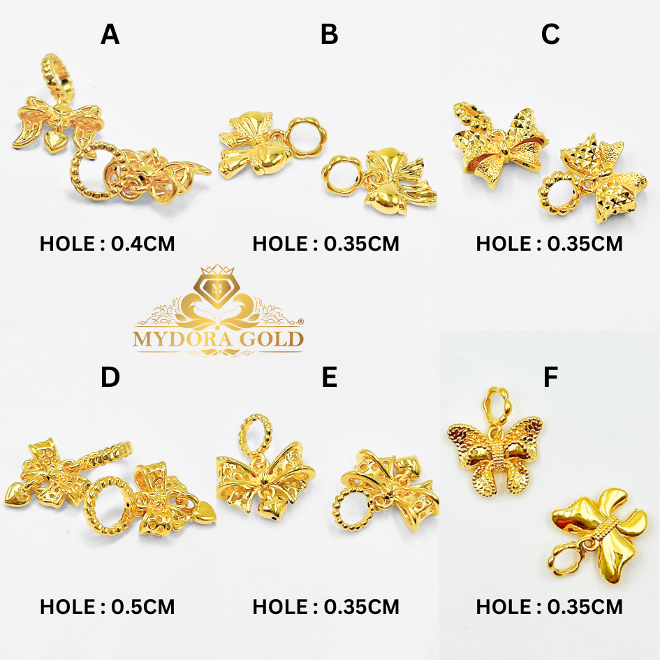 MYDORA Charm Lacy Ribbon Full Gold (5G) l EMAS 916/22K