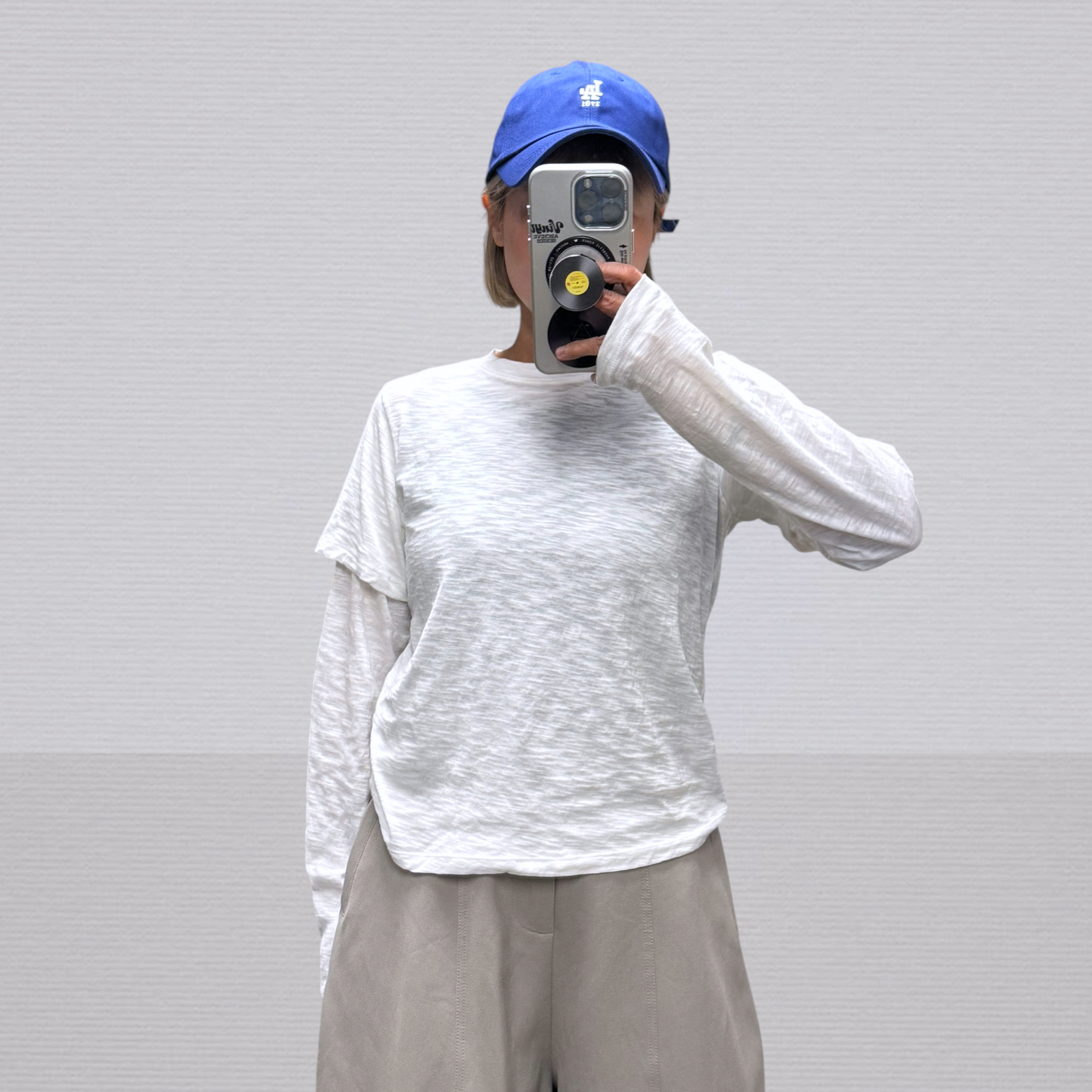 221533 假兩件淨色Tee