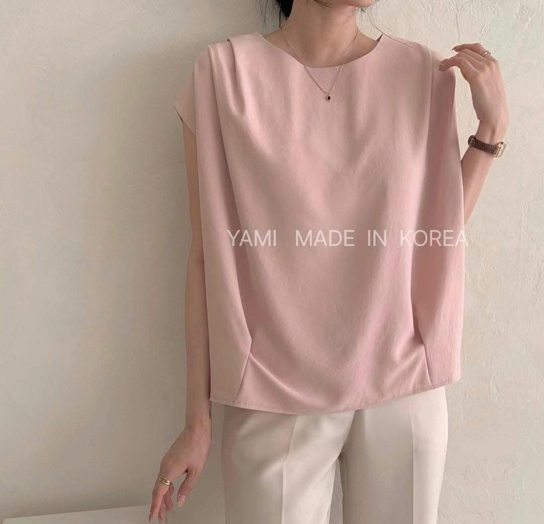 Made in Korea-簡約打摺top