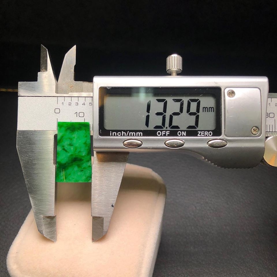 綠底花青平安無事牌