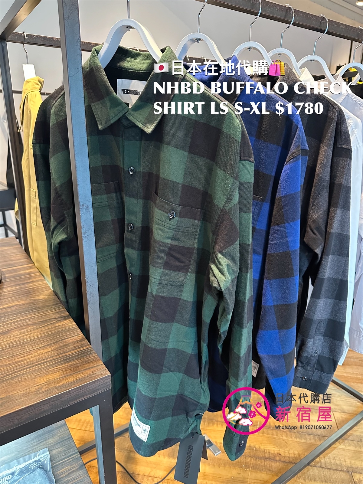 NEIGHBORHOOD BUFFALO CHECK SHIRT LS