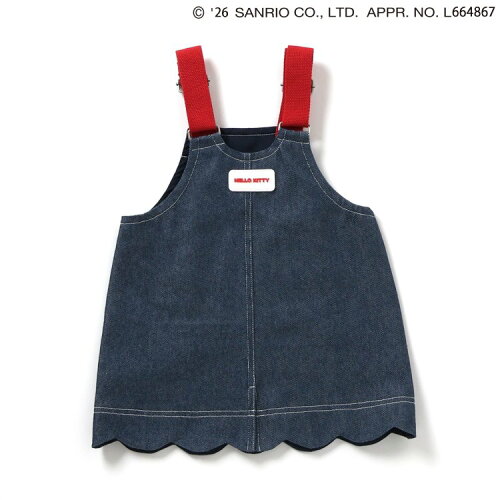 🆕【⭐訂購⭐】 🇯🇵日本直送🌀#Kitty 刺繡 扇形裙擺 吊帶裙🌀[ELBA-0200][260310]