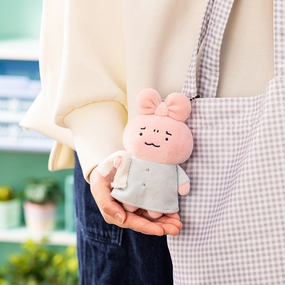 現貨｜Toraebi 小白虎與黑虎蝦 剛起床的兔兔醫生 日版 吊飾 毛公仔 掛件 (384694)