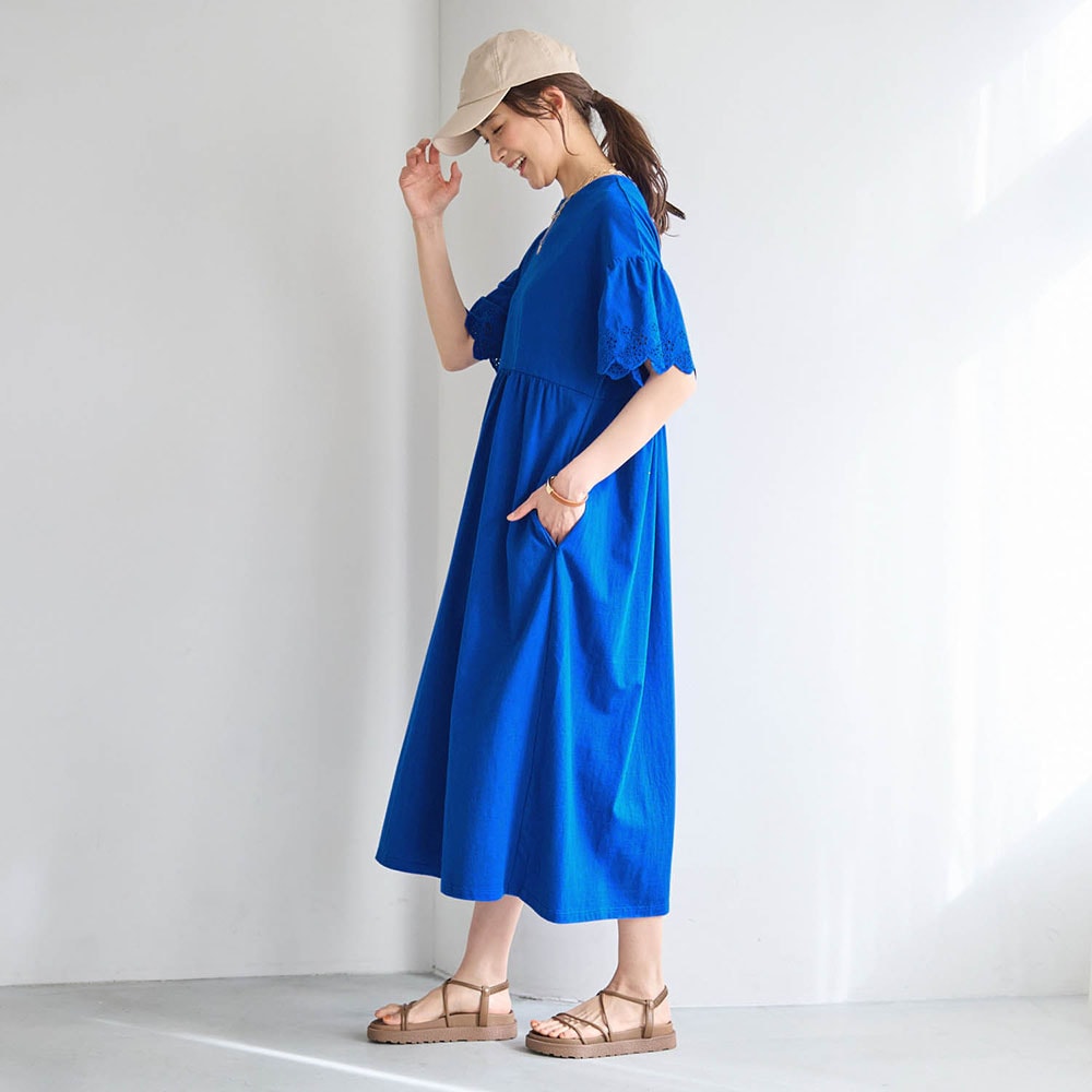 🆕【⭐訂購⭐】🌀 🇯🇵 日本直送 ❣️#親子裝❣️GITA 簡約 蕾絲袖 連身裙［2款選］ 🌀 [ELDA-0055][260506]