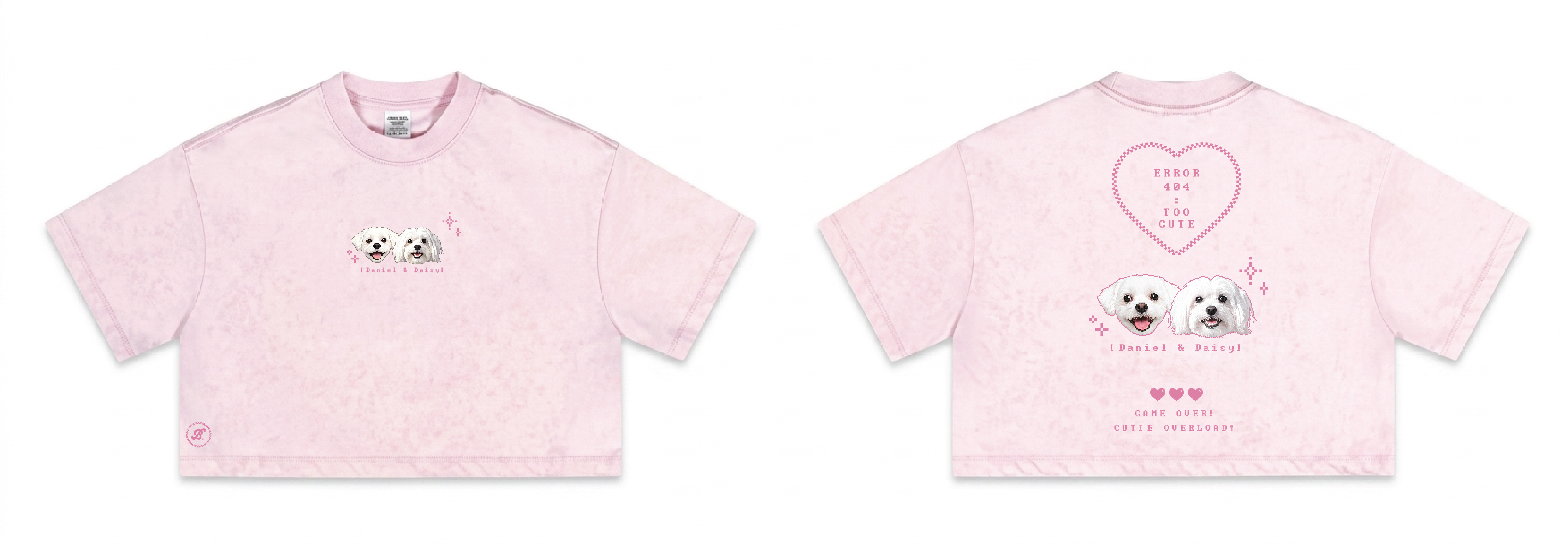 【寵物客製】女裝Crop Tee