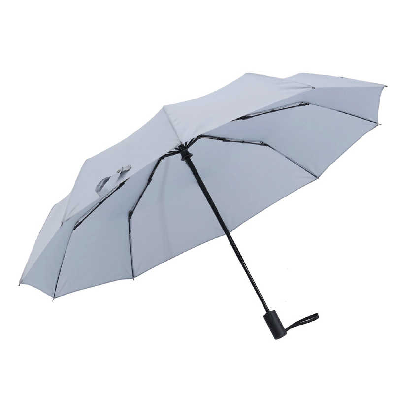 『現貨』日本KIZAWA 10骨抗風碳形狀穩定自動雨傘(58cm)灰色