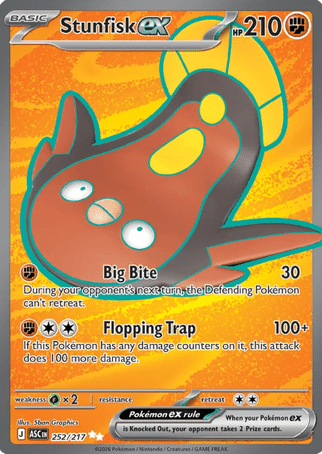Pokemon TCG Mega Evolution—Ascended Heroes - Stunfisk-252/217 (EX)