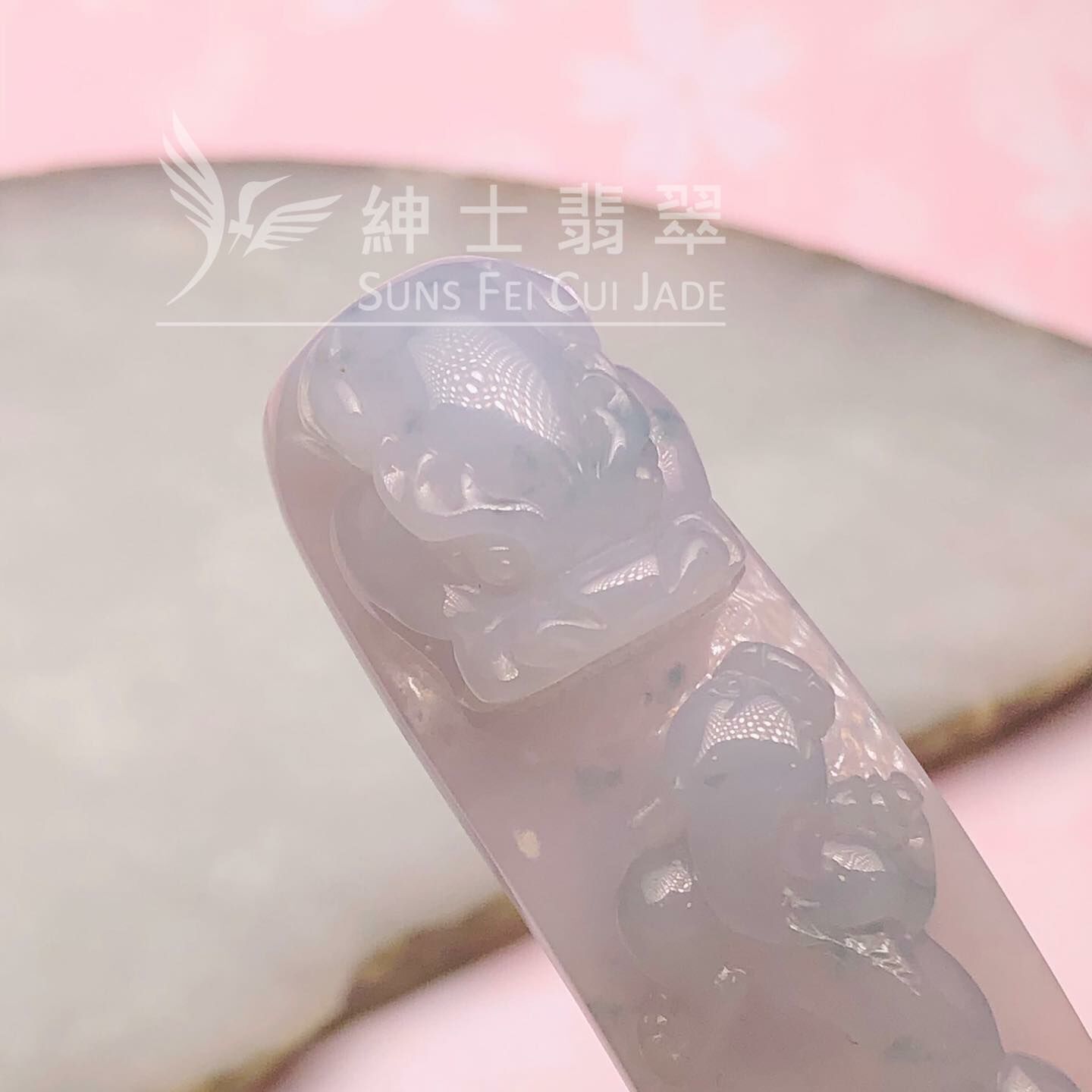 瓷底飄花龍勾 - 1