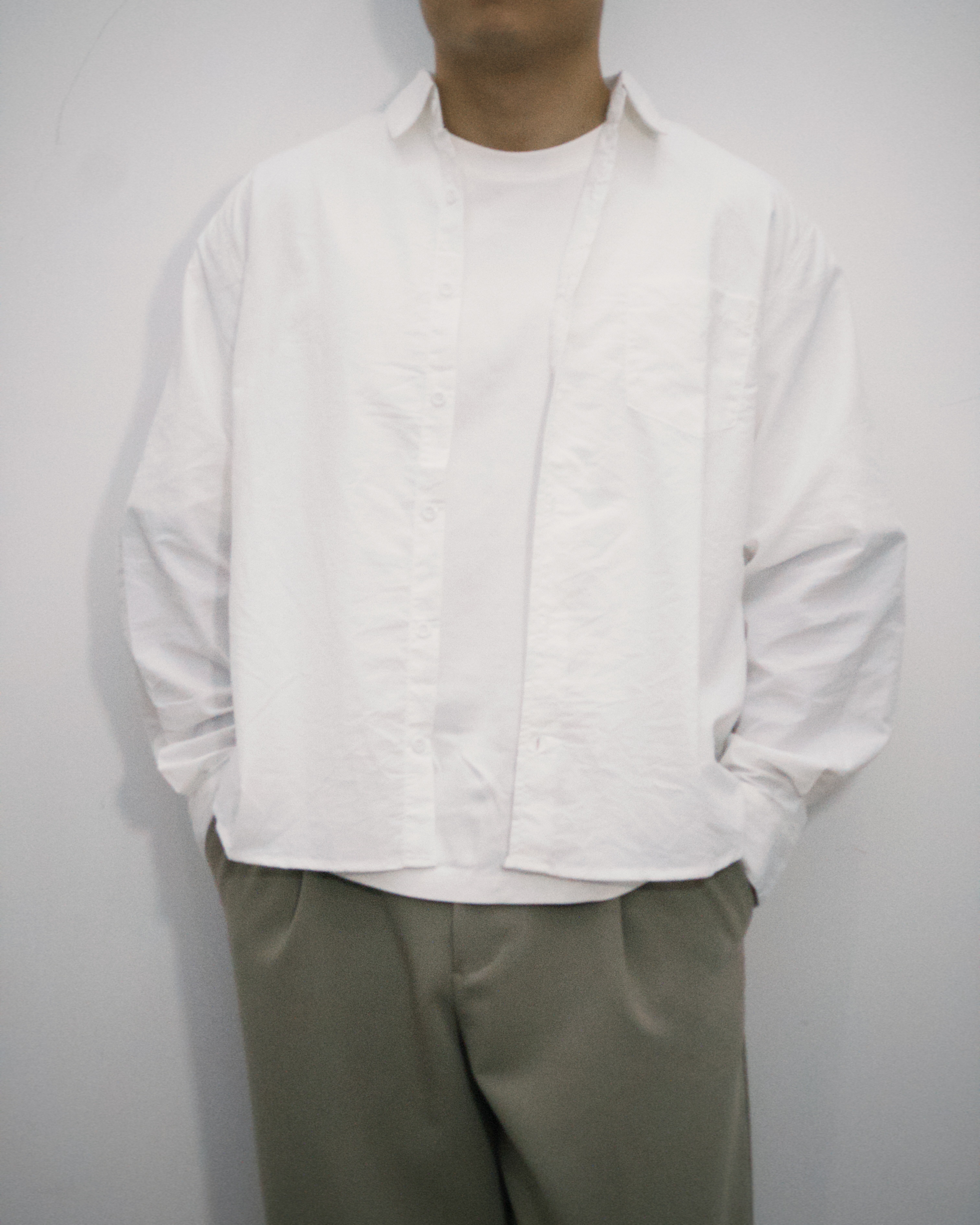 White Classic Nylon Shirt 
