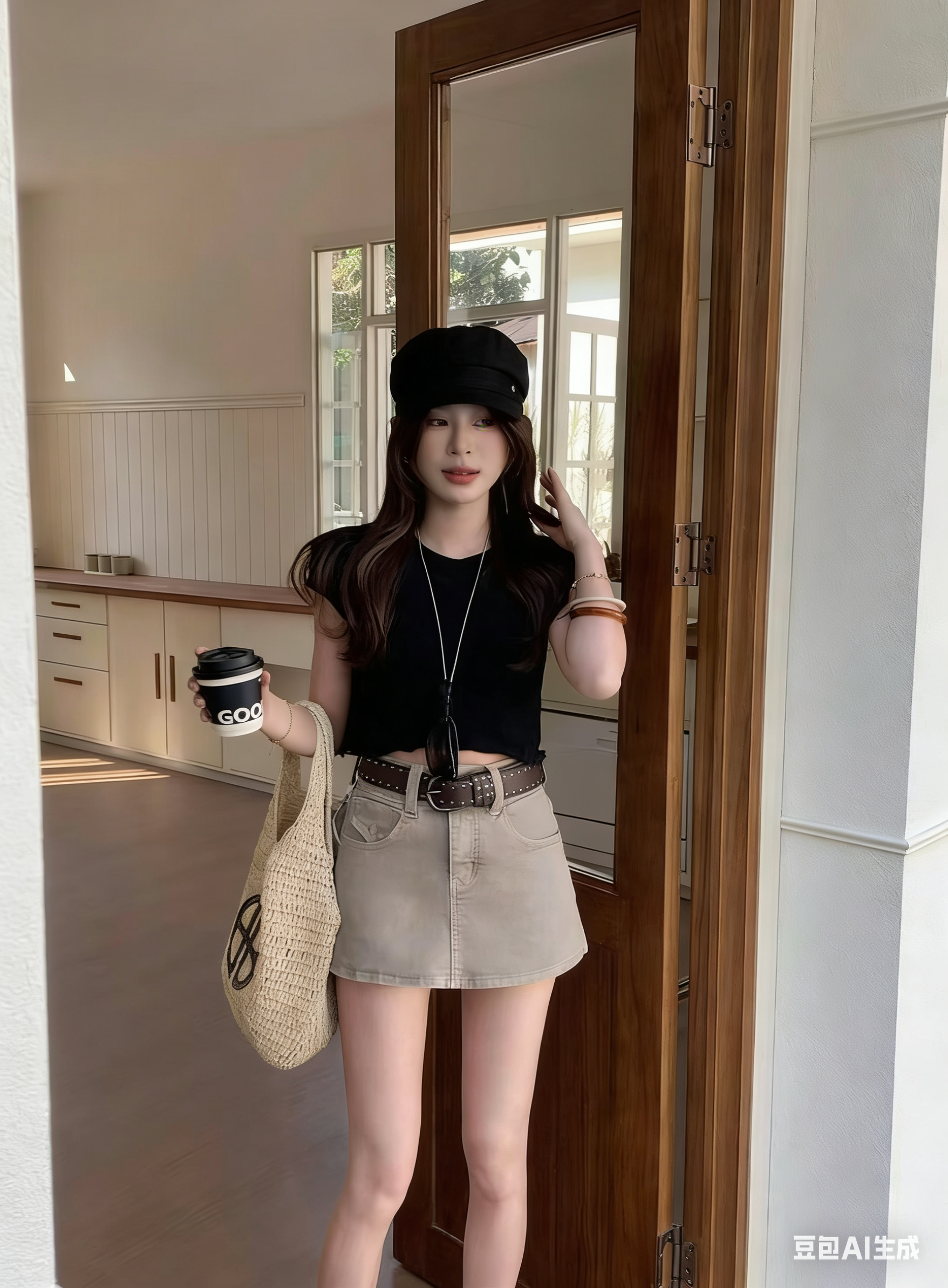 1781 Vintage Washed Short Skirt 复古水洗牛仔短裙