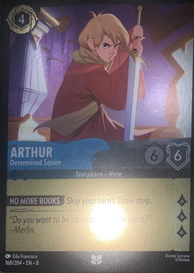 168/204 Arthur - Determined Squire [Foil]