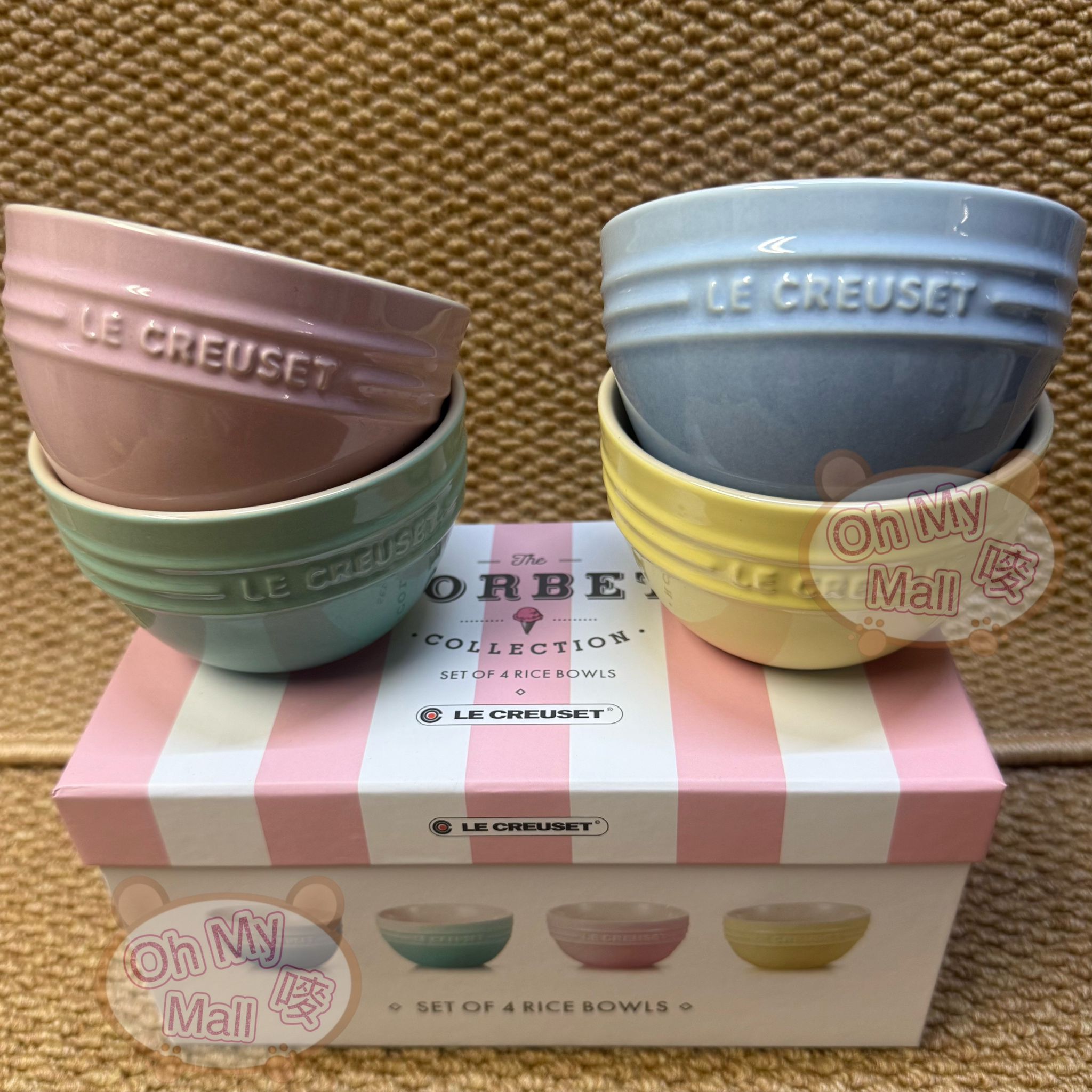 🟥BB00359🟥法國LE CREUSET馬卡龍糖果色陶瓷碗