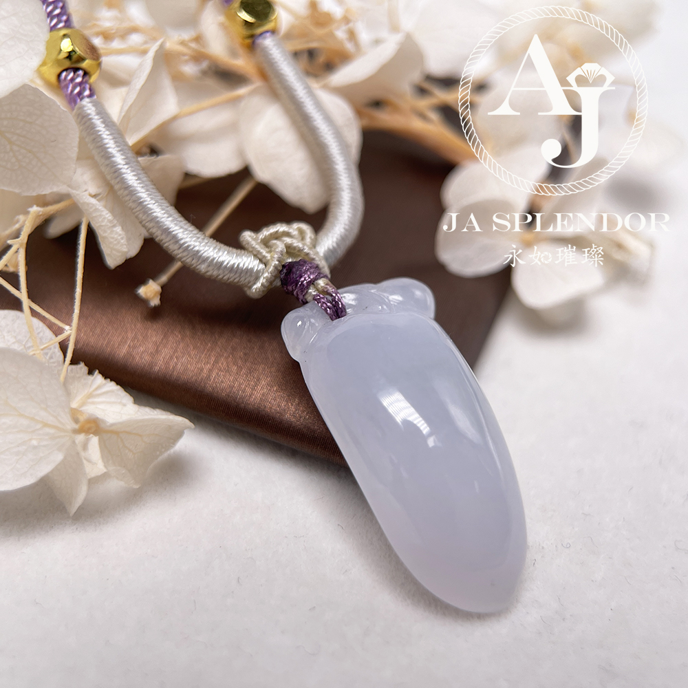 JNS-207 天然翡翠A玉 冰潤壽桃/壽比南山吊墜